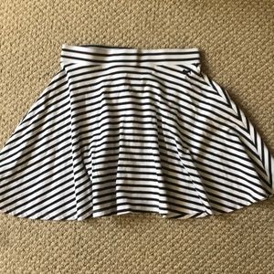 Striped Skater Skirt